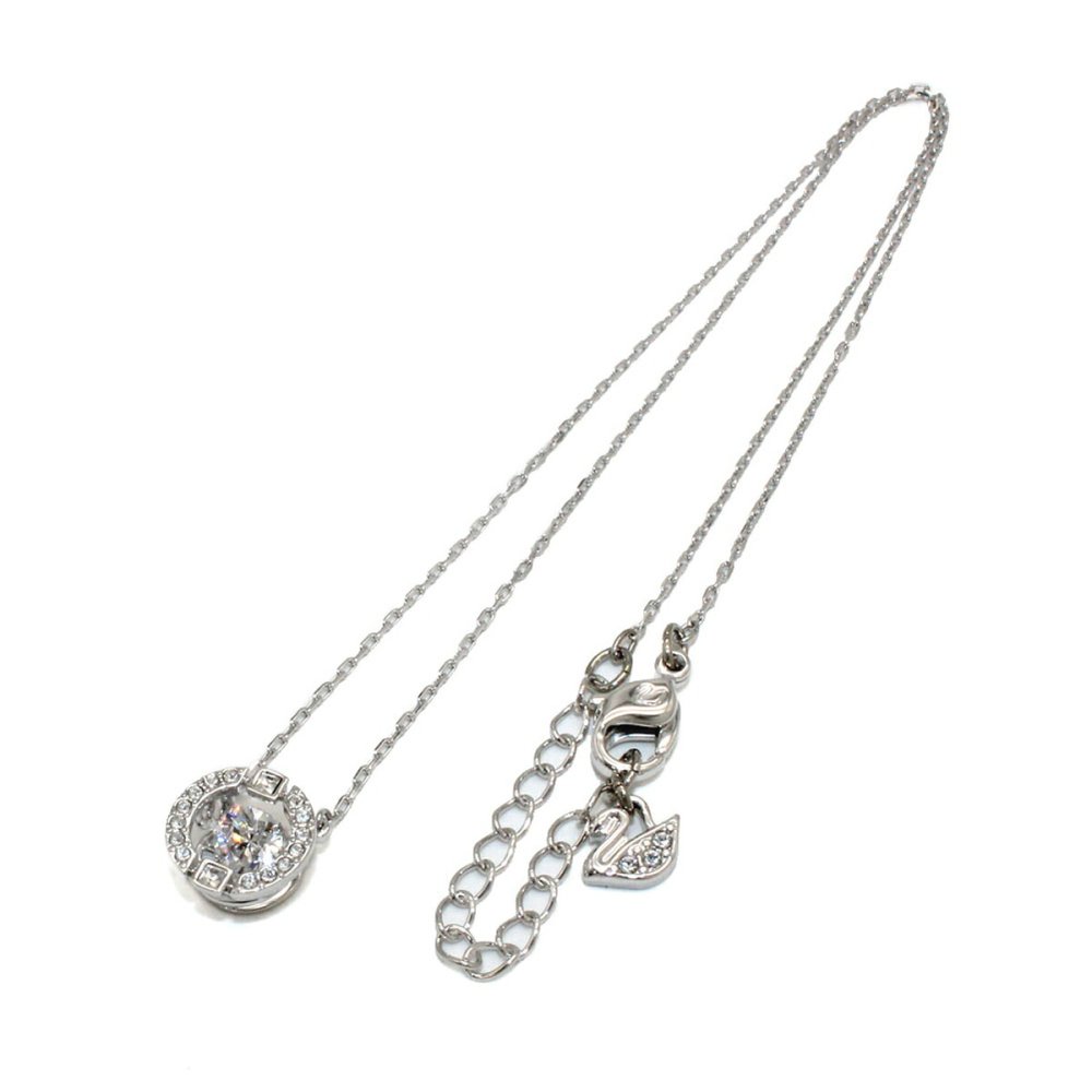 スワロフスキー swarovski ネックレス Una ラウンドカット 5286137 ウナ ペンダント アクセサリー レディース シルバー+ホワイト 海外正規品