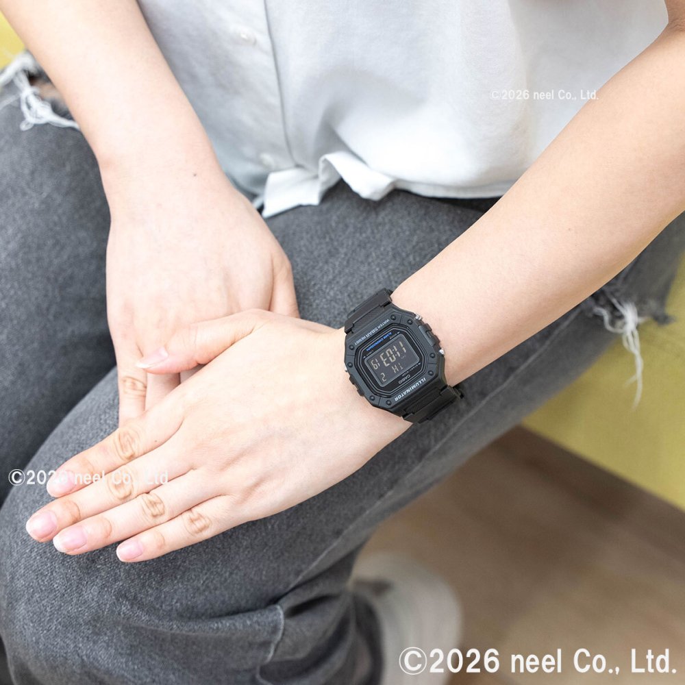カシオ コレクション CASIO Collection オンライン限定モデル デジタル 腕時計 W-218H-1BJF【2025 新作】
