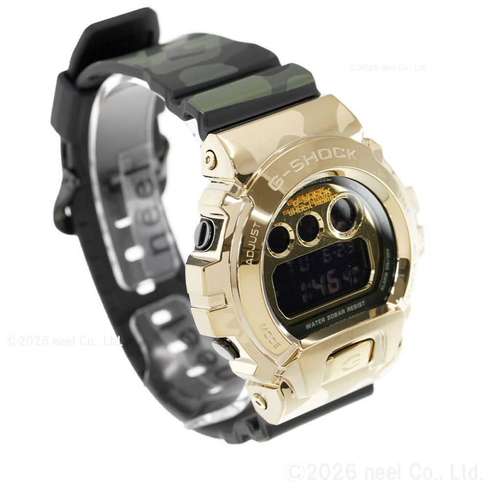 G-SHOCK カシオ Gショック CASIO デジタル 腕時計 メンズ GM-6900CMG-3JF BOLD CAMO Series CAMO AND GOLD【2026 新作】