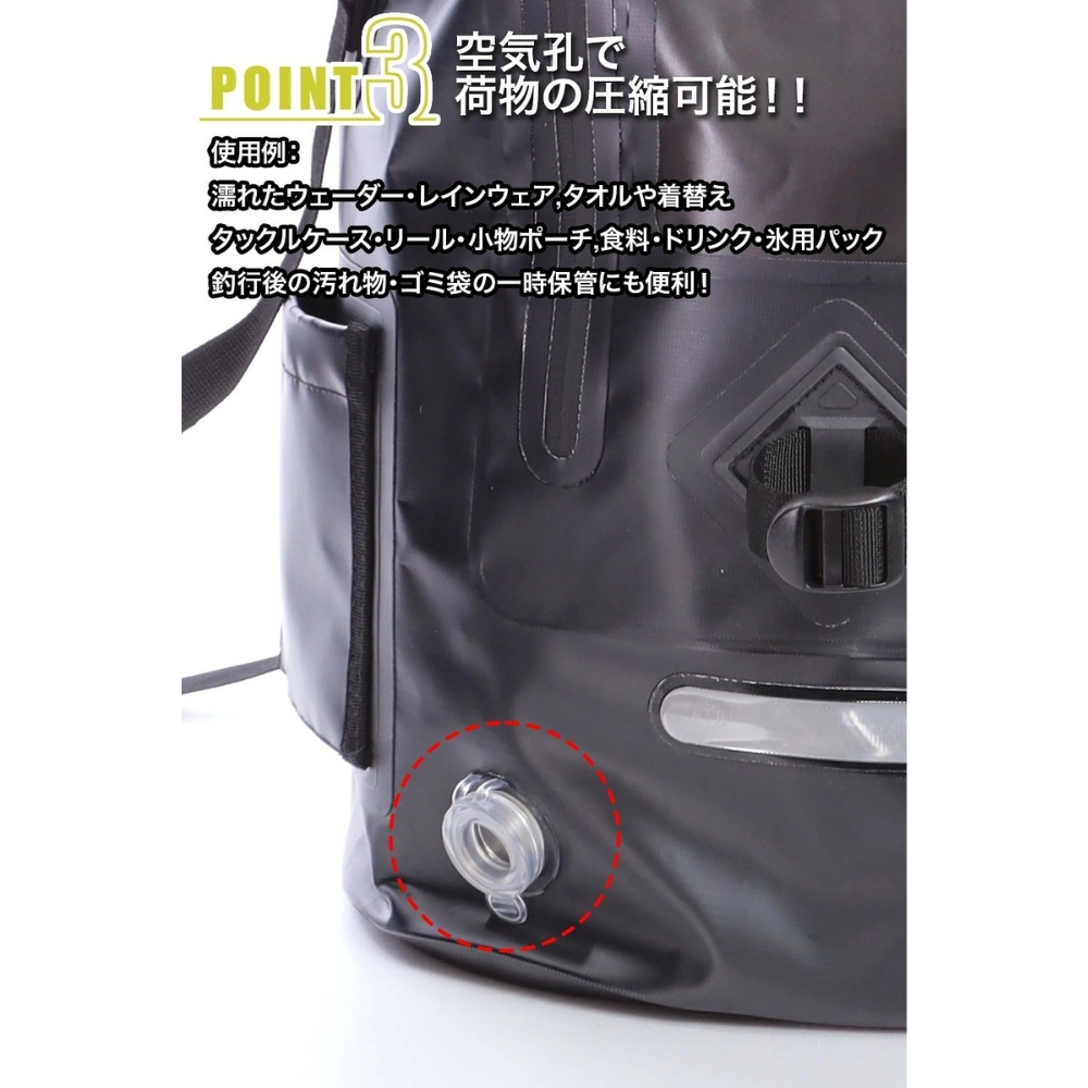 Gran Walker グランウォーカー 4WAY 防水バックパック 57L 大容量 ロールトップ 防水リュック 釣り キャンプ アウトドア 防災グッズ キャンプ アウトドア用