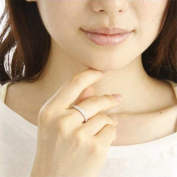 プラチナ Pt900 ダイヤモンド エタニティリング 1ct 1カラット 20石 ダイヤ 指輪 鑑別書付き 15号 ジュエリー アクセサリー 高級 ギフト プレゼント