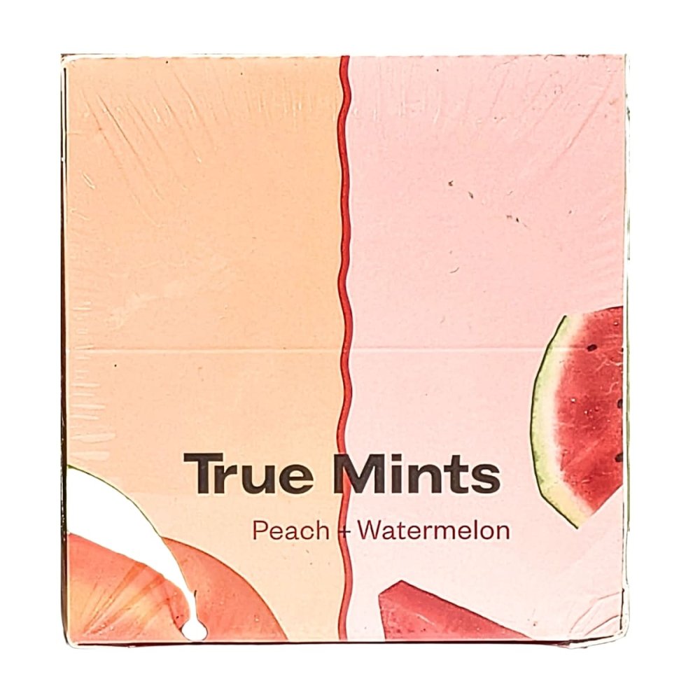 True Mints Fresh Mint　ピーチ&スイカ　アソート　18パック （13g×18）清涼菓子　キシリトール配合　ヴィーガン　砂糖不使用　個包装　オランダ　#63209　True Gum