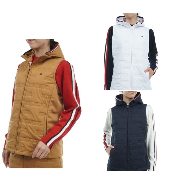 トミーヒルフィガー ゴルフ レディース ベスト ロゴ キルトパテッド ベスト TOMMY HILFIGER GOLF THLA473 秋冬モデル お誕生日祝い お祝い 記念品 30代 40代 50代 60代 母の日 お母さん 還暦祝い 敬老の日 彼女 人気プレゼント プレゼント