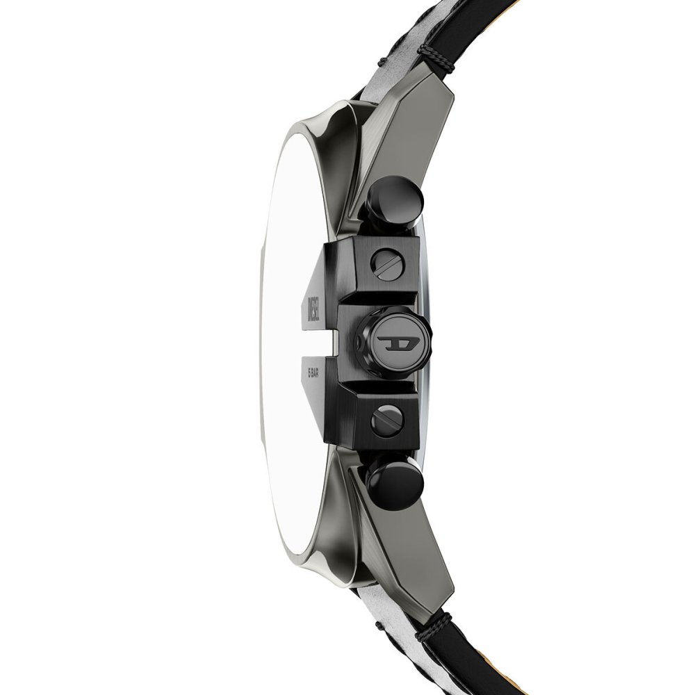 ディーゼル DIESEL 腕時計 メンズ クロノグラフ MEGA CHIEF SLIM レザーストラップウォッチ DZ4714【2026 新作】