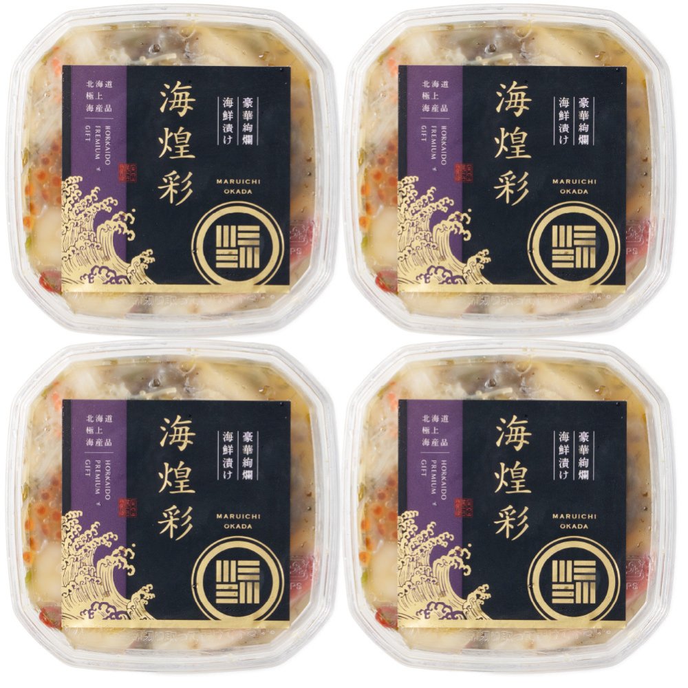 あわび入り 豪華海鮮漬 120g × 4個セット 松前漬け 海鮮丼 お取り寄せ グルメ ご飯のお供 おかず おつまみ 海鮮 ギフト 母の日 プレゼント 人気 北海道