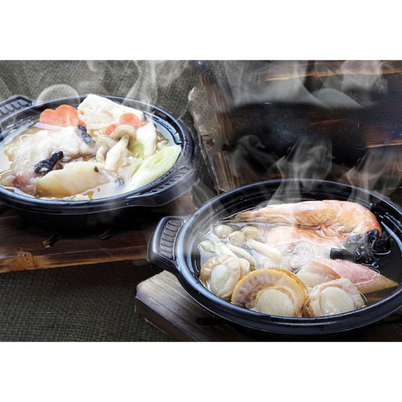 お歳暮・冬ギフト 丸七佐藤水産 レンジで簡単鍋セット (AKS-50) ※送料無料(北海道・沖縄・離島への配送不可)