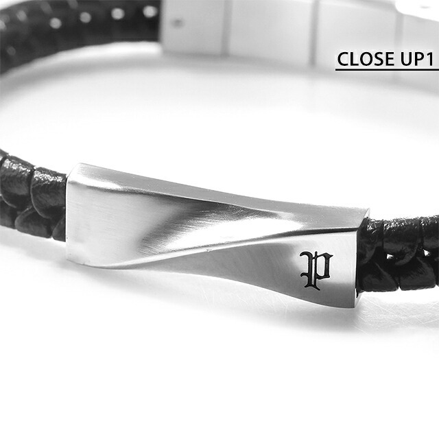 ポリス ブレスレット メンズ ブランド POLICE CONTORTO GB0081704 ブラック シルバー アクセサリー