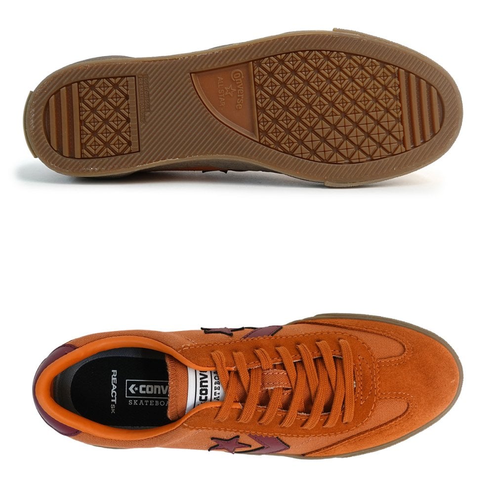 コンバース CONVERSE スニーカー メンズ レディース ローカット ロードクラシック SK OX オレンジ/バーガンディー ROADCLASSIC SK