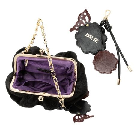 アナスイ ANNASUI ハンドバッグ コティ 2way 口金 ファー  レディース ブランド 正規品 新品 ギフト プレゼント 人気 おすすめ 誕生日 記念日 クリスマス 送料無料  ラッピング無料ans522386