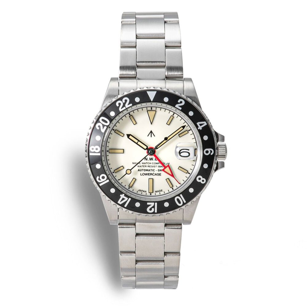 ナバルウォッチ NAVAL WATCH Produced By LOWERCASE ローワーケース FRXD002 腕時計 メンズ 自動巻き GMT
