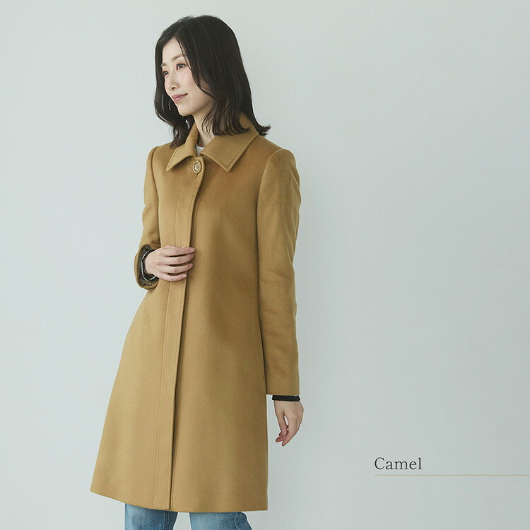 カシミヤ コート 100% カシミヤコート ステンカラーコート レディース 入学式 入園式 卒入学 冬 カシミヤ100% Filomo 冠婚葬祭 フォーマル アウター ミドル丈 着丈90cm 卒業式 卒園式 ギフト プレゼント 6F (02000188r)