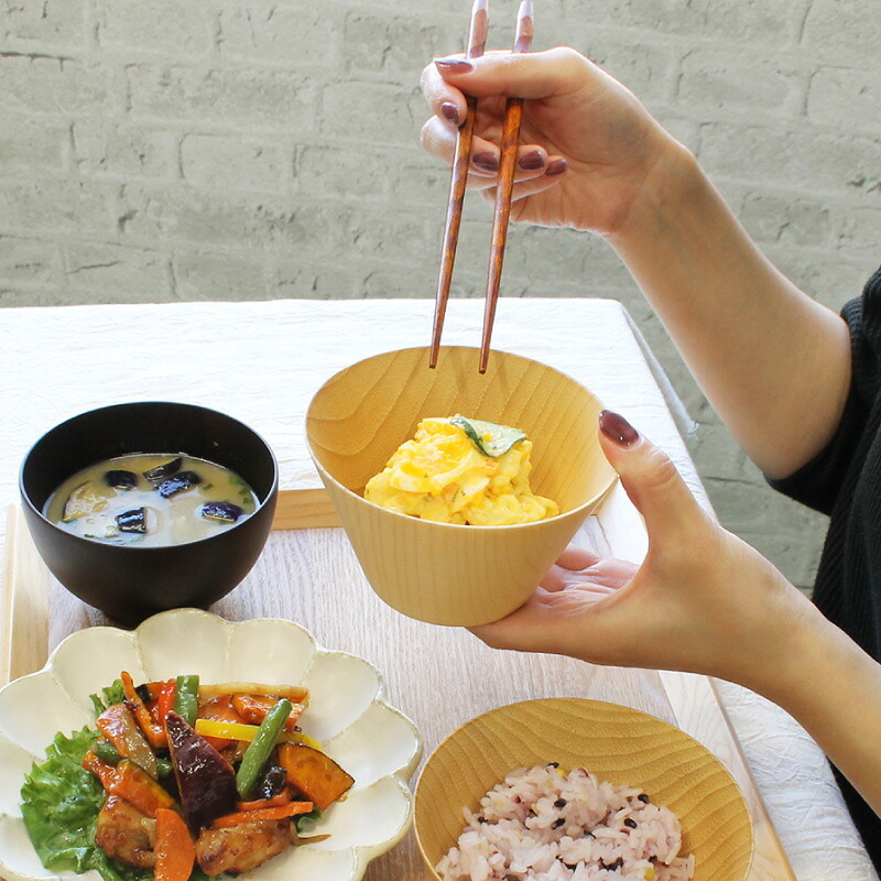 ボウル お椀 食洗機 汁椀 茶碗 茶わん 5点セット 木製 かわいい 小 大 ギフト おしゃれ オシャレ 漆 木 結婚祝い シンプル 子供 安心 味噌汁 天然木 子ども 小さめ 手洗い 割れない ウッド サラダ 安全 家族 お味噌汁 素敵