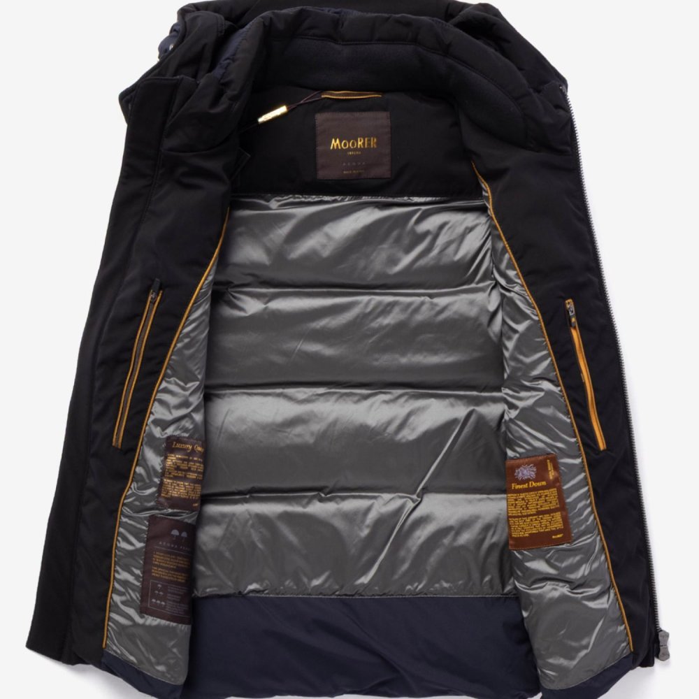 ムーレー MOORER ACQUA SERIES アクアシリーズ FIRE-SKT ファイアー フーディー MOUGI200307 TEPA034 ダウンベスト メンズ アウター 防水 FIRE SKT