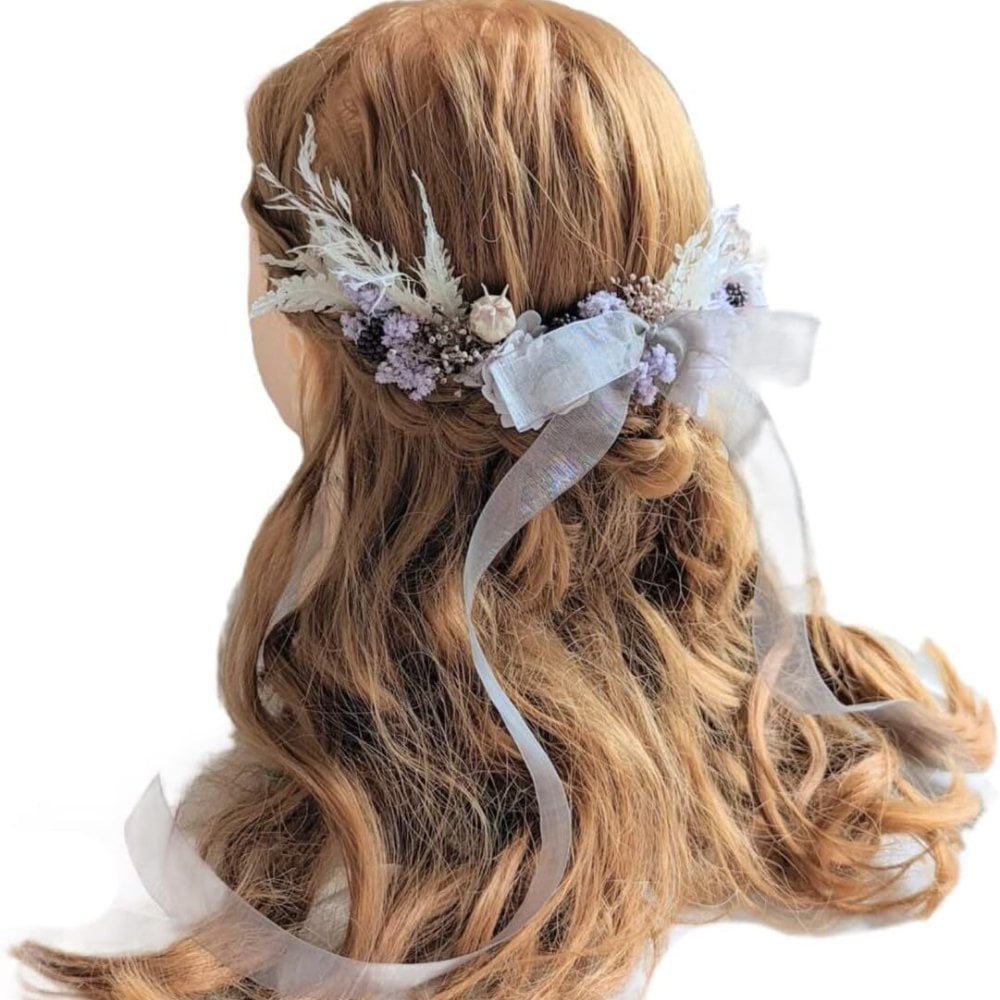 プリザーブドフラワー ドライフラワー 髪飾り ヘアアクセサリー ヘッドドレス 選べる11色 結婚式 成人式 卒業式 七五三 発表会 ウェディング ブライダル 和装 振袖 袴 着物 白無垢 水引 組紐 リボン かすみ草 紫陽花 ギフト プレゼント 贈り物 誕生日 記念日 お祝い ヘアアレンジ フルセット Lulu＊s ルルズ2476
