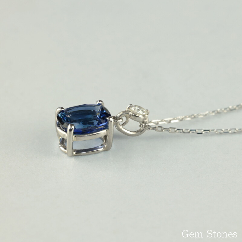  ブルーサファイア 　１．０４６ct 　ダイヤモンド　ネックレス 　ペンダント プラチナネックレス Pt900　ネックレス レディース 一粒ネックレス  誕生石 シンプル Drops