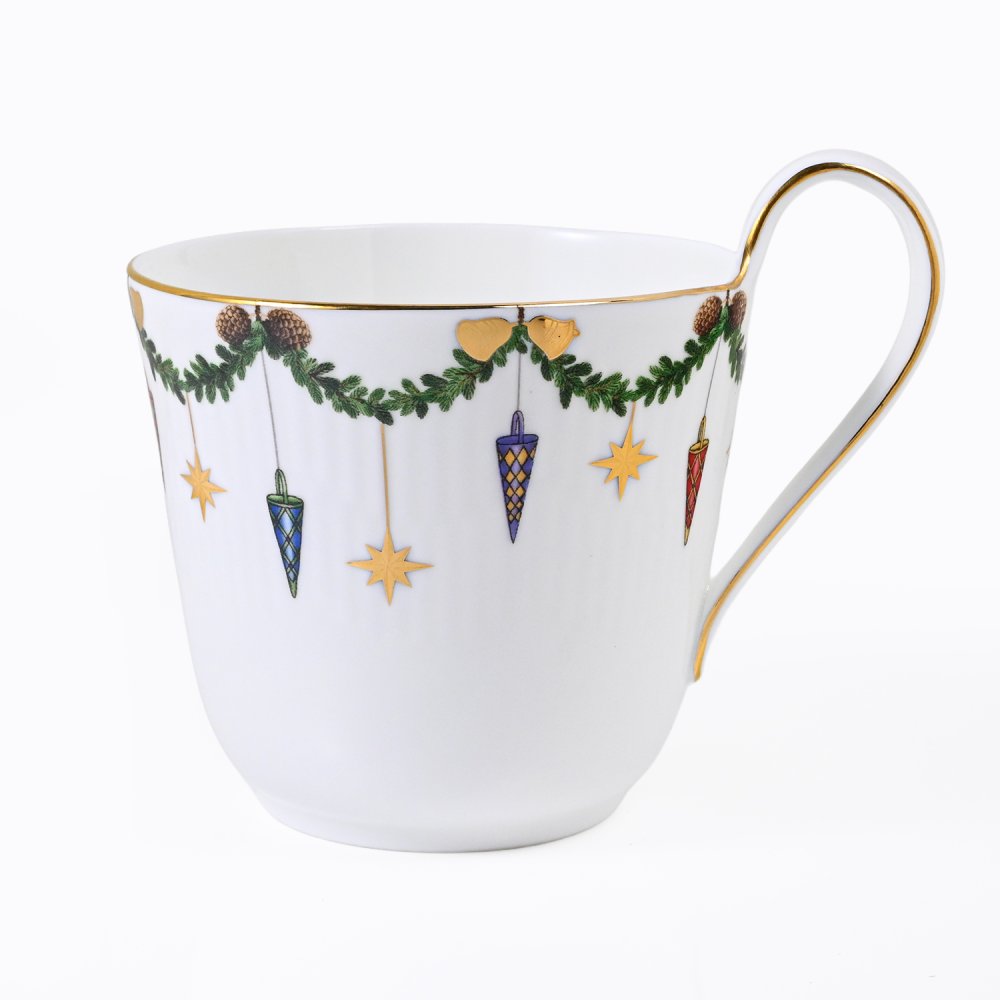 【名入れ無料】ロイヤルコペンハーゲン スターフルーテッド クリスマス ハイハンドル マグカップ マグ コップ 330ml 日本未発売 2503090(1028263) 【スペシャルラッピング660円(別売り)】 北欧食器 洋食器 送別会 誕生日 お中元 還暦祝い 結婚祝い 結婚式 高級 父の日 母の日 バレンタイン 名入れ マグカップ 成人祝い ホワイトデー
