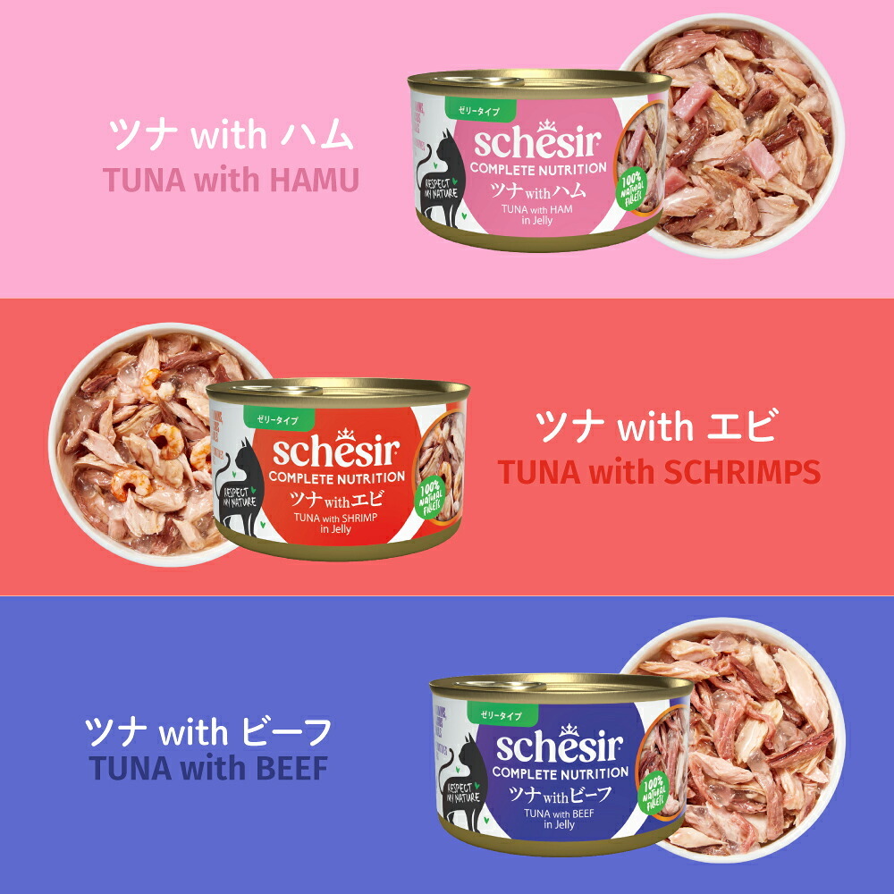 Schesir シシア ツナ 猫缶 キャットフード 85g×12個