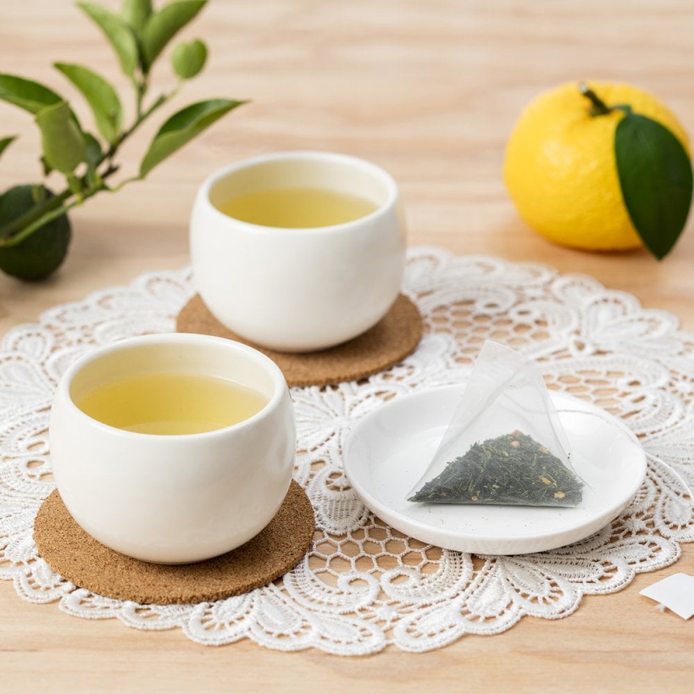 【福寿園】ゆず緑茶 ティーバッグ 3g×10袋入　【秋冬限定】【無料ラッピング】