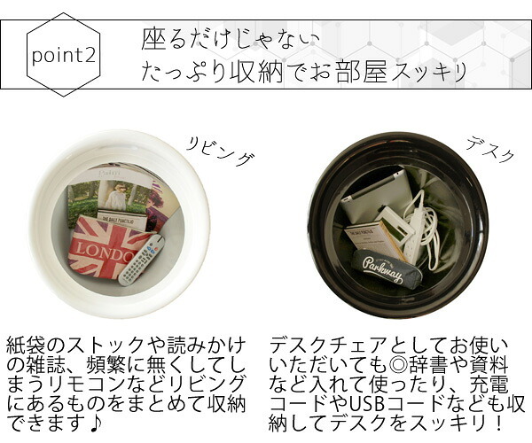 持ち手付き収納スツール Runt(ルント) 幅36×奥行き36×高さ50cm(座面高:46.5cm) スツール 収納 ウレタン 完成品 合成皮革 ABS樹脂 ブ ホワイト アイボリー ch-k100【北海道・沖縄・離島以外 】 おしゃれ 新生活