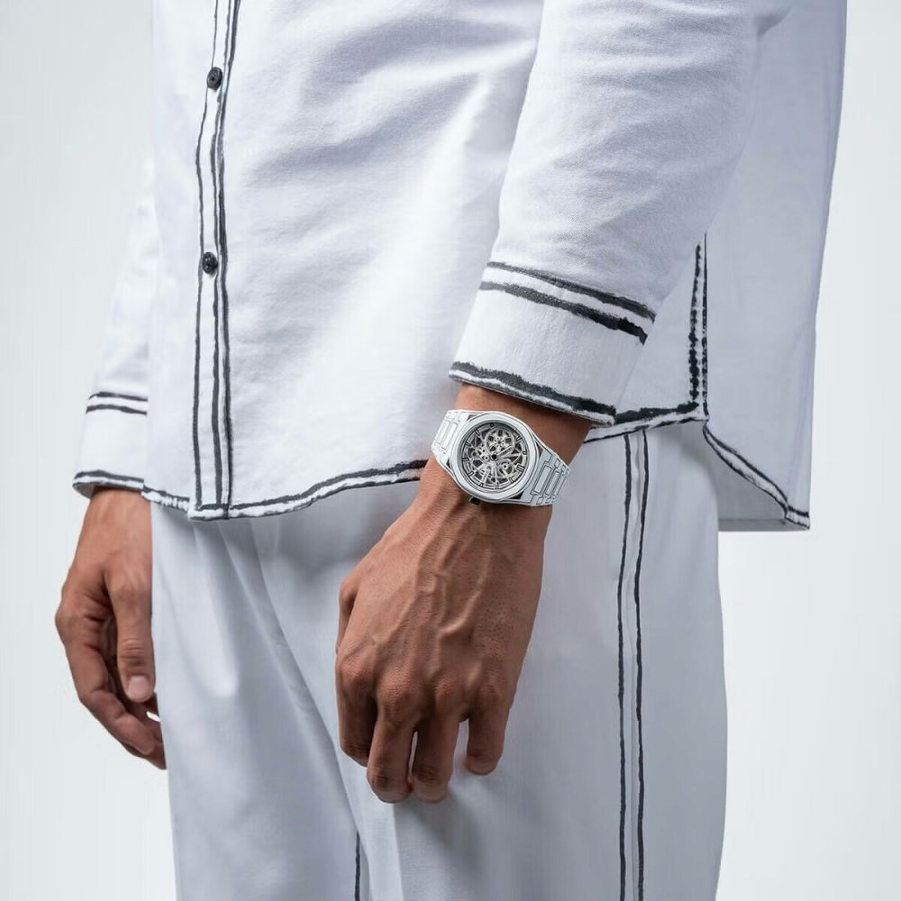 ディーワンミラノ D1 MILANO スケルトン White Sketch ホワイトスケッチ 腕時計 メンズ 自動巻き SKBJ20