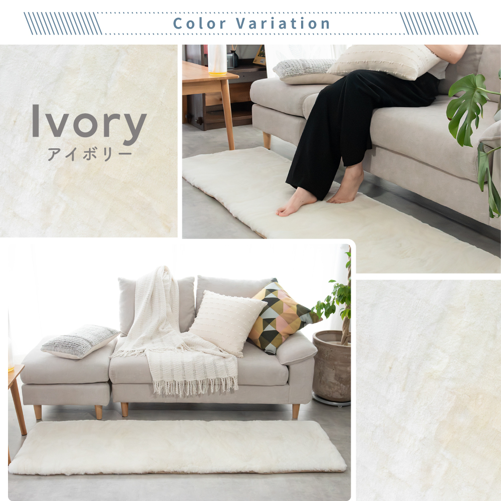 ムートンシートクッション ロングシートクッション 短毛タイプ 50×170cm 毛皮 ムートンクッション ムートン クッション 座布団 ソファー 暖かい 短毛 シートクッション 冷え性対策 夏でもさらさら エアコン対策 おしゃれ 韓国インテリア 北欧 かわいい
