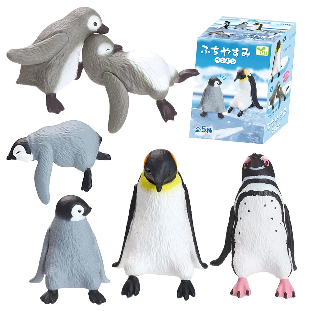 【5種類セット】 エール ガチャ ふちやすみ ペンギン コンプリート 中身 ガチャガチャ