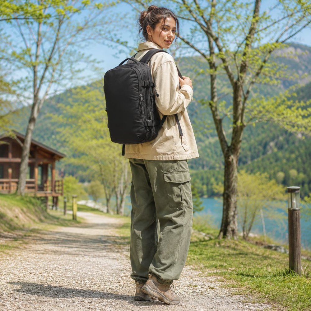 Columbia リュック 大容量 Tyger Brook バックパック 18L+ リュックサック 普段使い 使いやすい レディース メンズ ギフト プレゼント ブラック pu7263