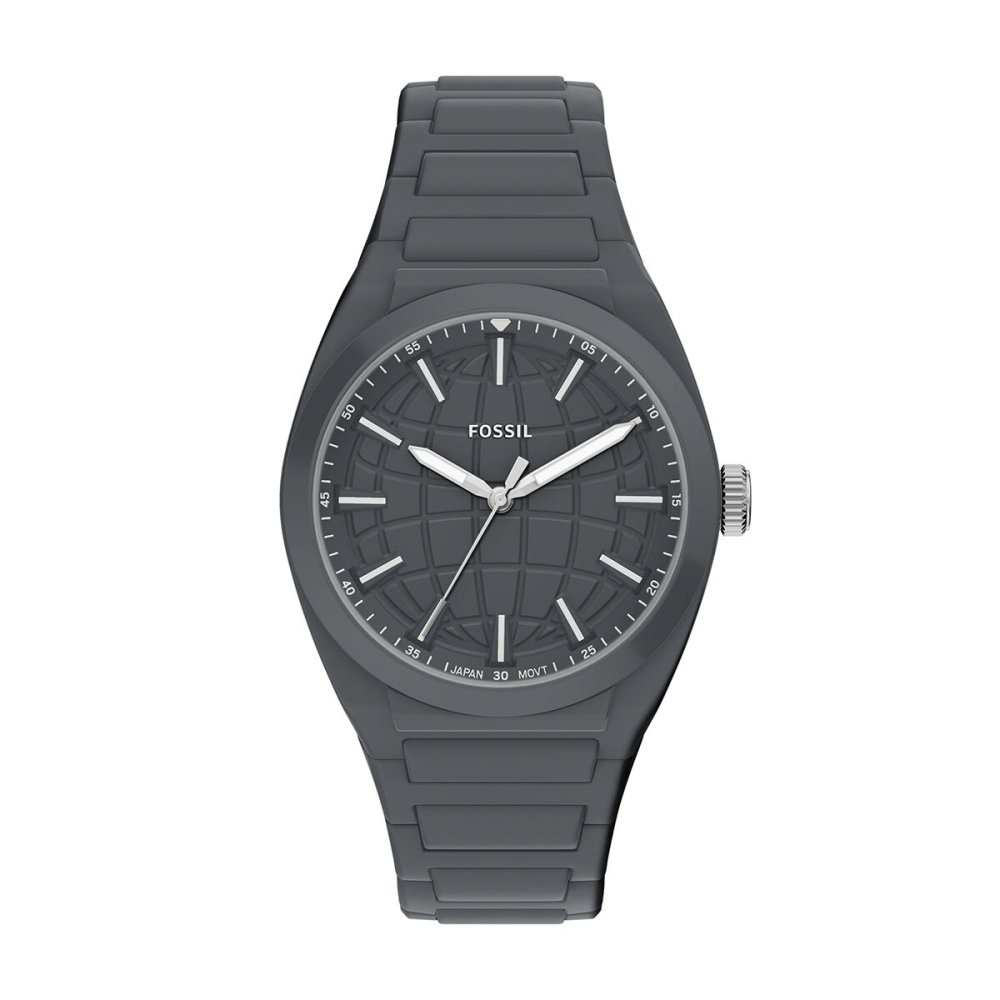 フォッシル FOSSIL 腕時計 メンズ EVERETT アナログ グレー シリコンウォッチ FS6179【2026 新作】