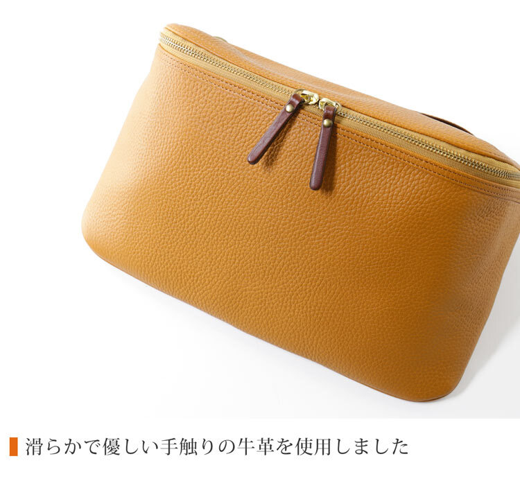 牛革 ショルダーバッグ レディース 日本製 本革 HALEINE シュリンク レザー ボディバッグ 斜めがけ ブランド かばん 大人 革 きれいめ 本革 ギフト プレゼント 4FB (07000408r)