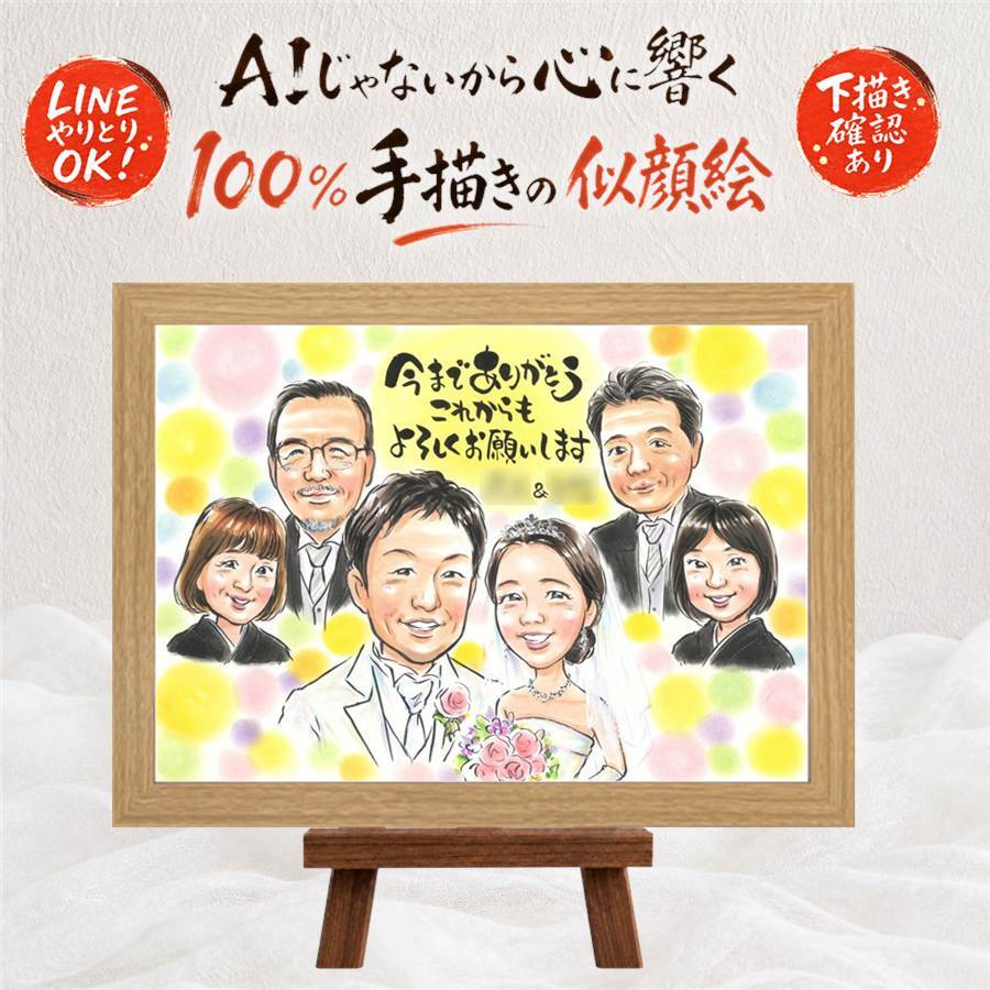 贈り物 似顔絵 サンクスボード 手描き ギフト プレゼント 名入れ サンクスボード 婚礼 感謝 結婚式 披露宴 大人数 親族 新郎 両親 新婦 名入れ 修正無料 下書き確認 宝物 サプライズ 喜ばれる そっくり 感謝ボード 思い出 婚礼 披露宴 オーダーメイド 節目 同窓会 百寿祝い 感動 ハロウィン 闘病中の方への励まし バレンタインデー 古希祝い 喜寿祝い