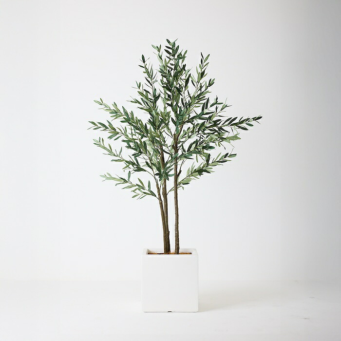 観葉植物 造花 オリーブ BROWN 全高約180cm 大型 スリム フェイクグリーン 高級 本物そっくり リアル おしゃれ インテリア 人工観葉植物 アーティフィシャルグリーン オフィス 店舗 ホテル カフェ 開店祝い 室内 リビング 玄関 風水 庭木 オリーブの木