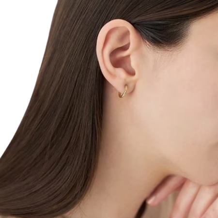 【無料ラッピング】  ヨンドシー 4℃ Hoop K10イエローゴールド ピアス 片耳用 ブランド 正規品 新品 ギフト プレゼント 人気 おすすめ 誕生日 記念日 クリスマス 送料無料