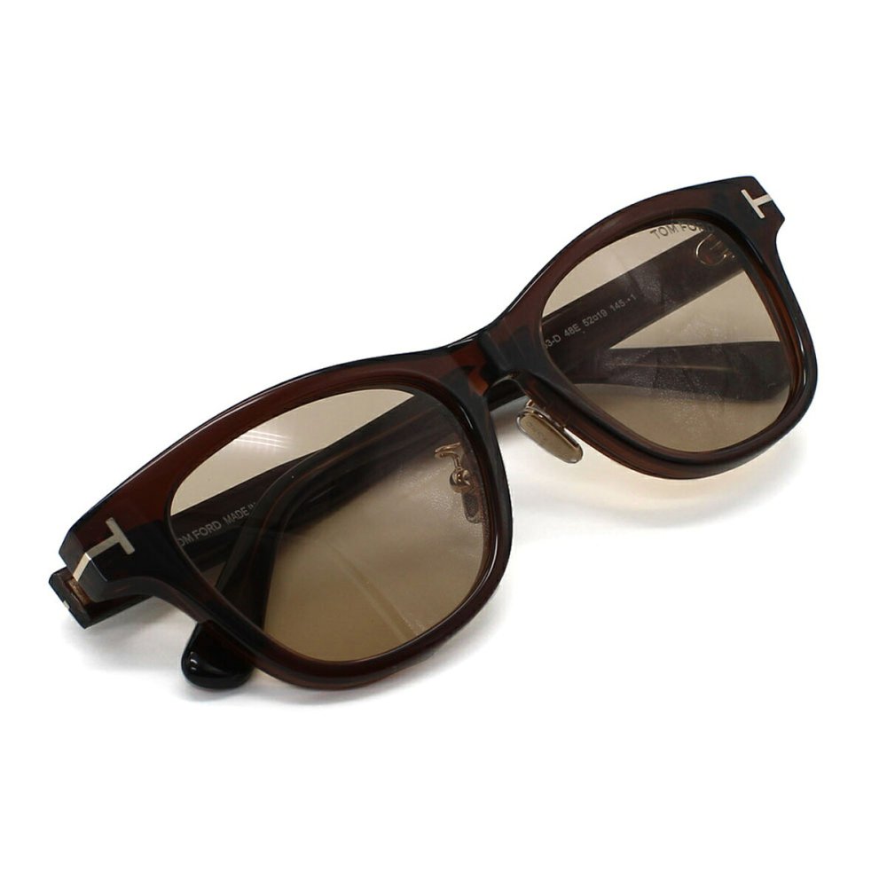トムフォード TOM FORD サングラス アジアンフィット アイウェア UVカット ウェリントン FT1353-D/S 48E 52 メンズ レディース ユニセックス クリアブラウン+ライトブラウン 海外正規品