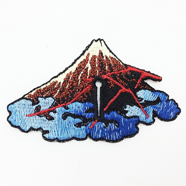 じゃポップ 葛飾北斎 山下白雨 刺繍ブローチ(MCD)