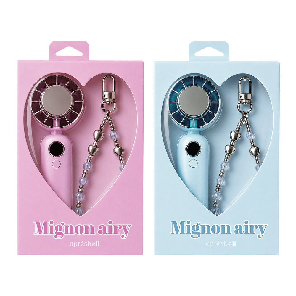 【seju セジュ アンバサダー】扇風機 ペルチェ ハンディファン オシャレ かわいい 可愛い [ Mignon airy ミニョン エアリー ハンディファン ] 3段階風量調整 卓上 タイプC Type-c 充電