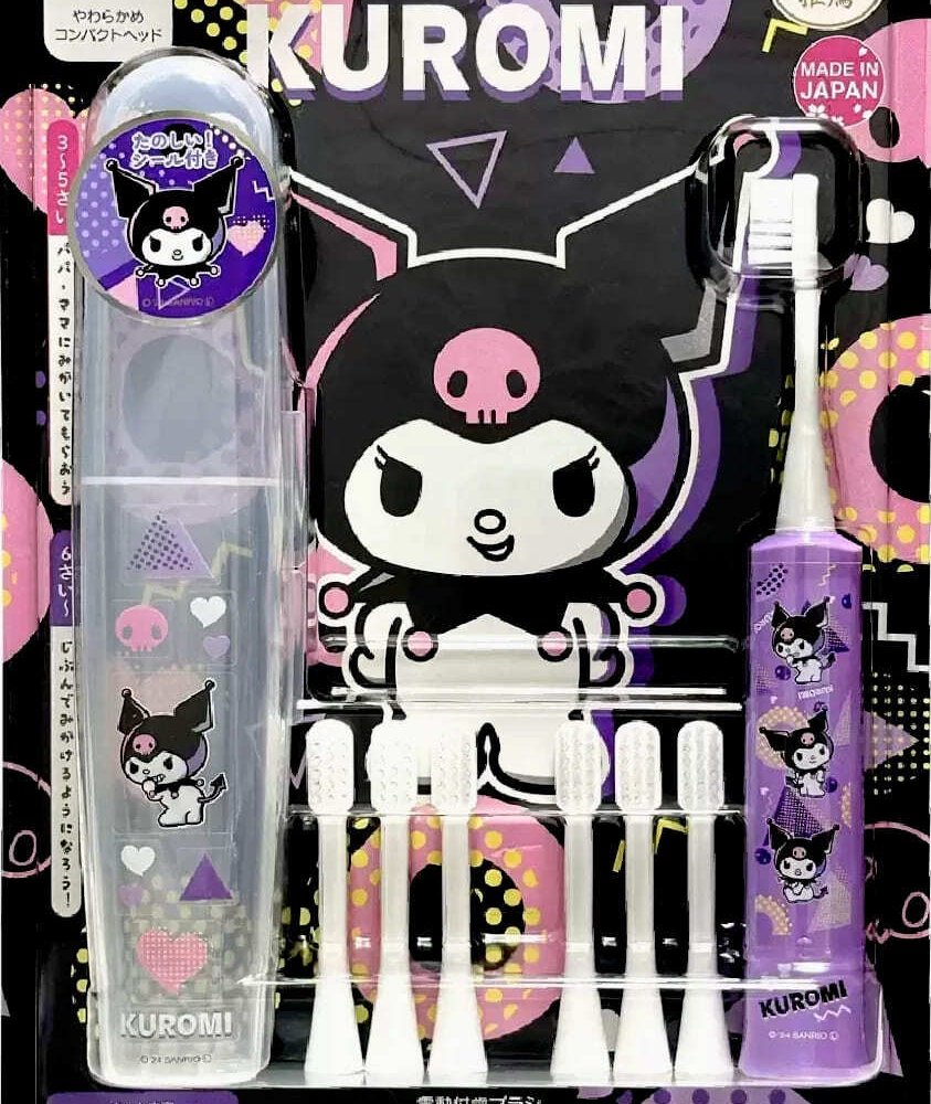 こどもハピカ 電動歯ブラシ はじめてセット 本体 替ブラシ6本 ハードケース付 超微細タタキ振動 毎分7,000回 やわらかめ 日本製 虫歯予防 仕上げ磨き 子供用 キッズ こども 歯磨き