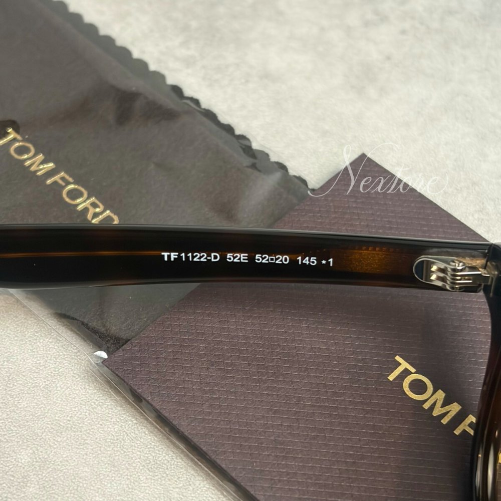 【並行輸入品】【正規品・新品】TOMFORD トムフォード TF1122D FT1122D 52E ダークハバナ ブラウン イタリア製 サングラス メガネ 眼鏡 メンズ レディース TOM FORD トム フォード 伊達メガネ ビジネス アジアンフィット
