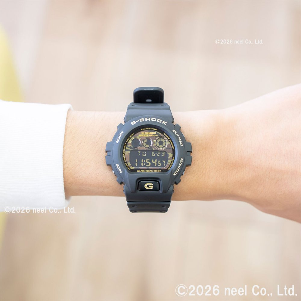 G-SHOCK カシオ Gショック CASIO デジタル 腕時計 メンズ DW-6900CF-1JF BOLD CAMO Series CAMO AND GOLD【2026 新作】