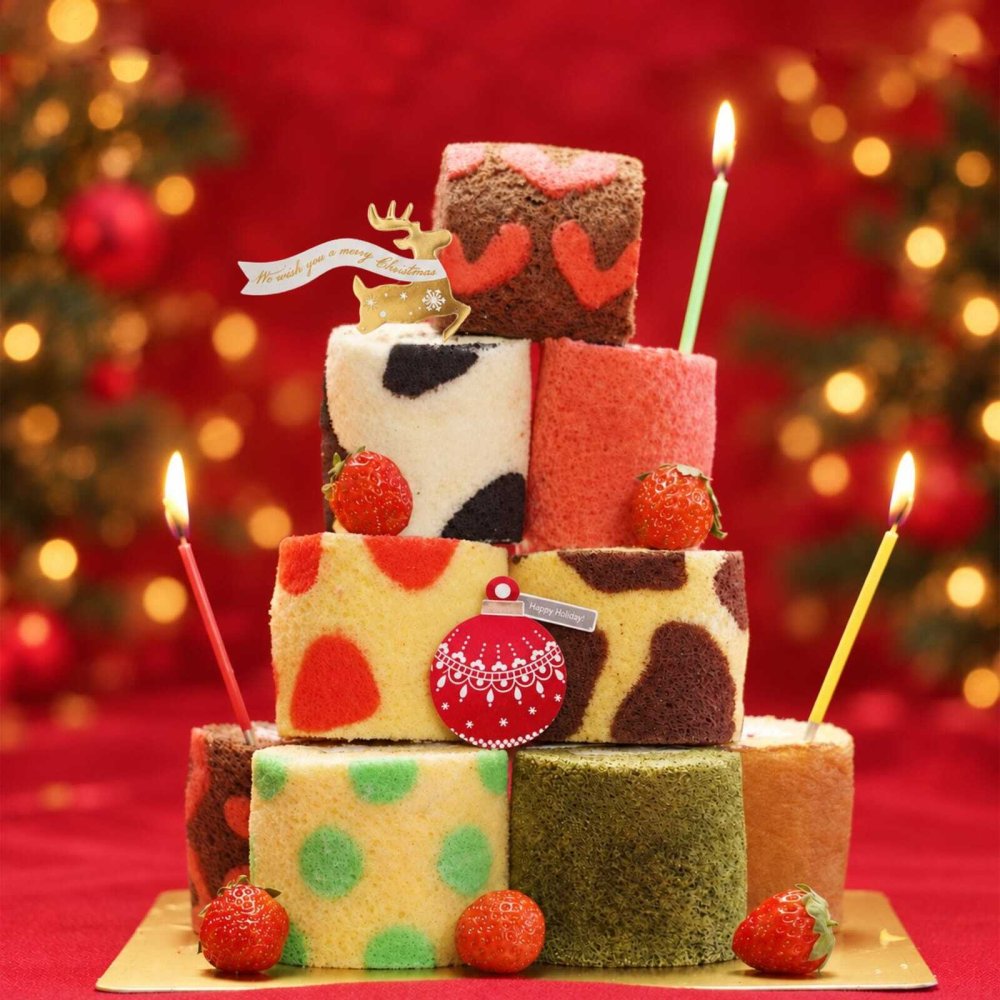 お歳暮 お年賀 クリスマス ロールケーキ ギフト 2026 お菓子 配る ギフト ロールケーキタワー スイーツ ミニロールケーキ お取り寄せスイーツ ギフト バースデーケーキ 送料無料 ケーキ 詰め合わせ プチケーキ 誕生日 バースデー お菓子 人気 ランキング 9種類 チョコ 抹茶 フルーツ ローソク付き かわいい
