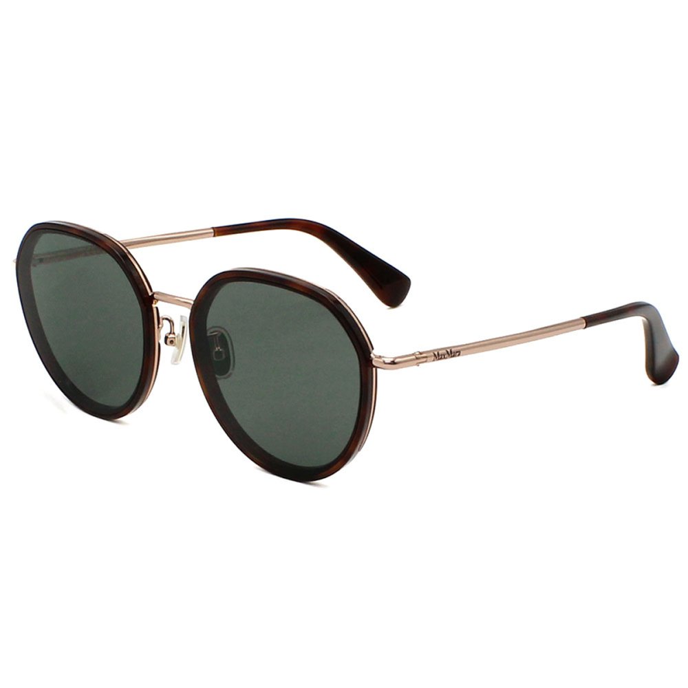 マックスマーラ Max Mara サングラス ノーズパッド UVカット アイウェア ラウンド ボストン MM0148-K/S 52A 57 メンズ レディース ユニセックス ハバナ+グレー 海外正規品