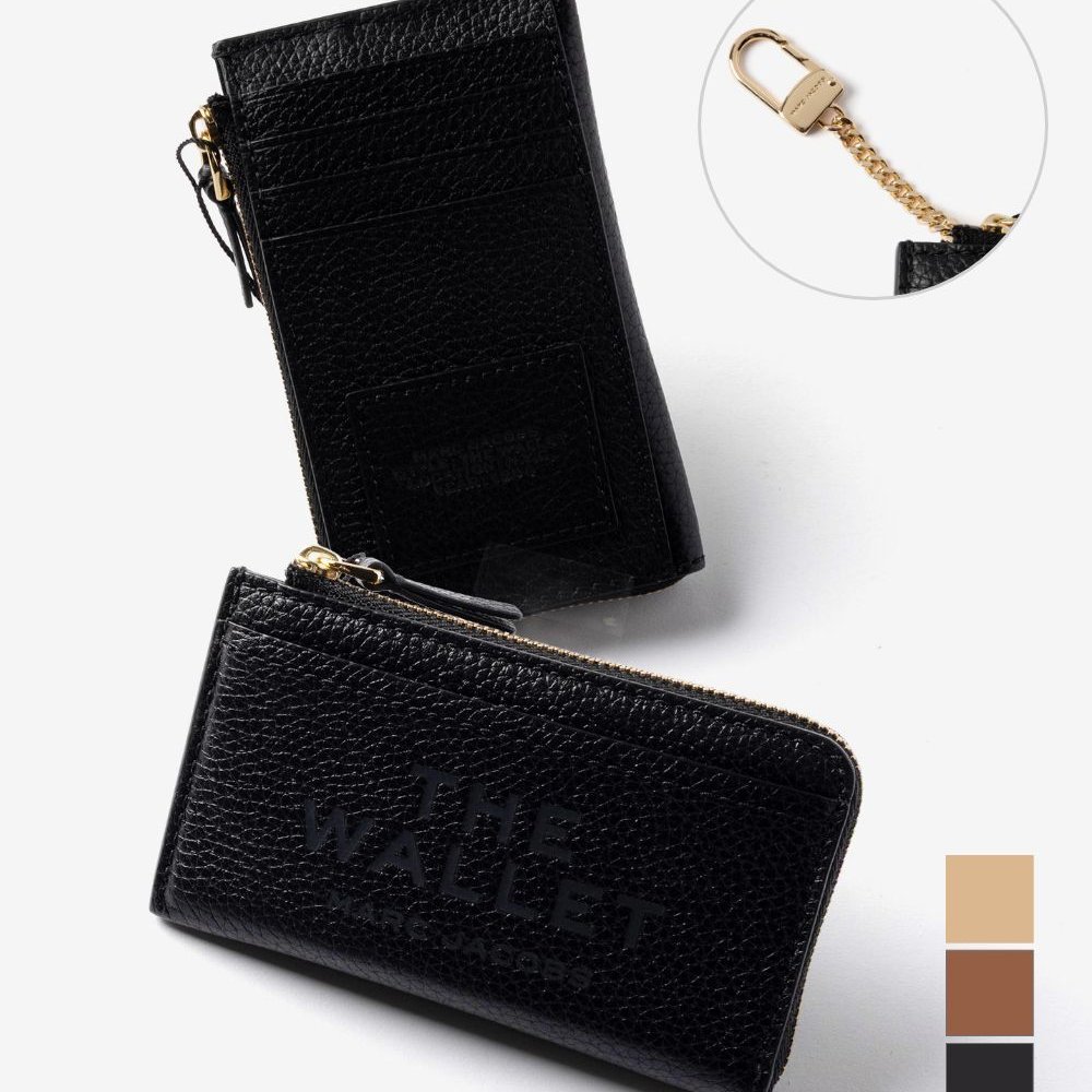 マークジェイコブス MARC JACOBS THE LEATHER TOP ZIP MULTI WALLET ザ レザー トップジップ マルチ ウォレット 2S4SMP010S02 ミニ財布 フラグメントケース カードケース コインケース レディース 財布
