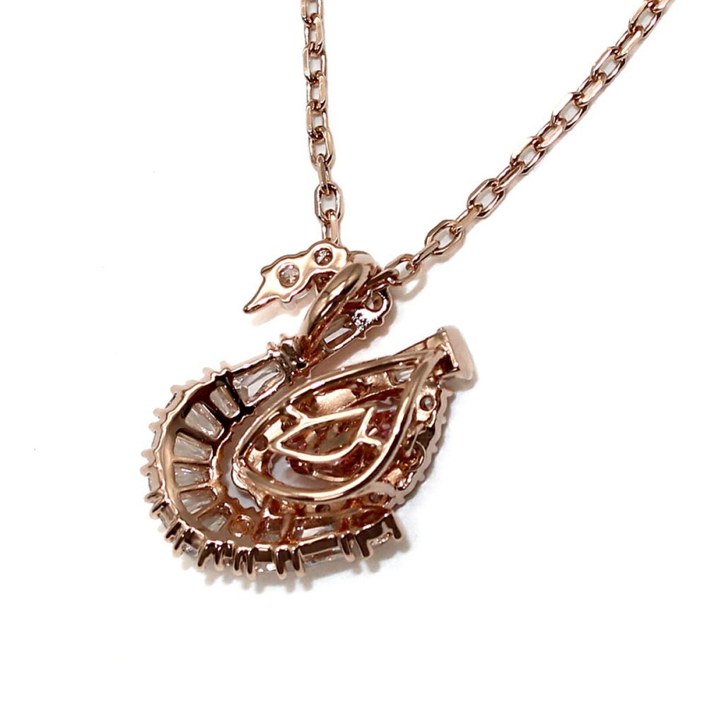 スワロフスキー swarovski ネックレス Swan ミックスカット 5732414 スワン ペンダント アクセサリー レディース ローズゴールド+ピンク 海外正規品