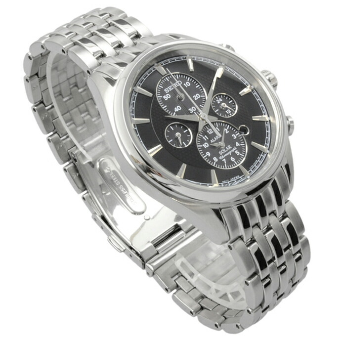 SEIKO 腕時計 セイコー 時計 ウォッチ ソーラー アラーム クロノグラフ メンズ SSC211P1 [並行輸入品]