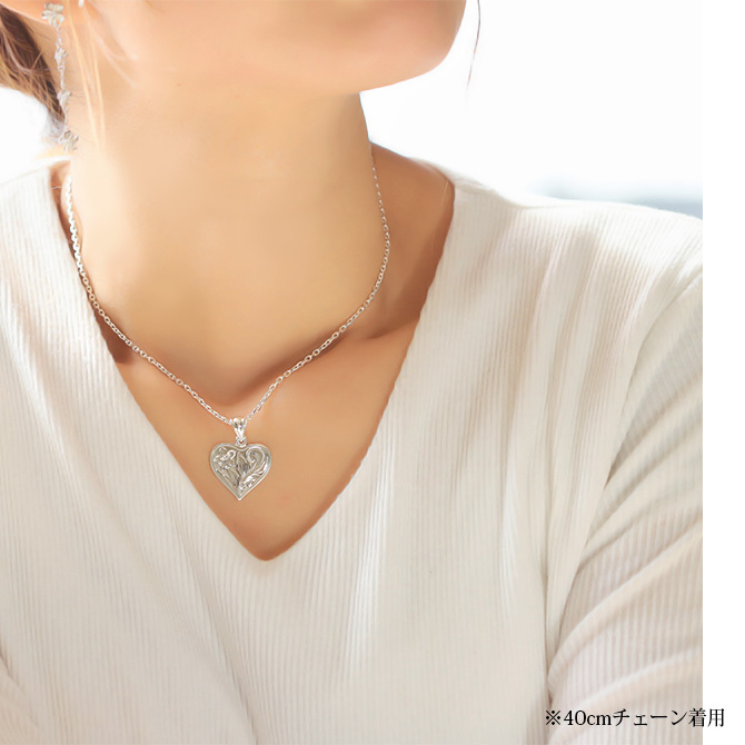 ハワイアンジュエリー シルバー ペンダントトップ 刻印 無料 誕生石入れ可 シンプルハート シンプル シルバー925 ネックレス チェーン別売 ペンダントヘッド メール便 彼女 妻 女性 レディース 誕生日 プレゼント ハロウィン 【品番：SP2661】