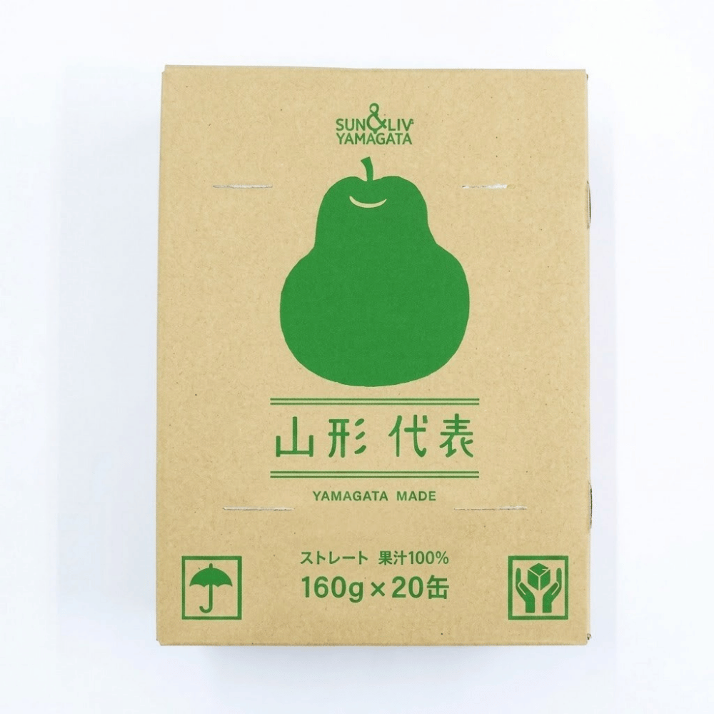送料無料！無添加 ジュース 山形代表 もも りんご ら・ふらんす 160g 20本 or 40本 果汁100％