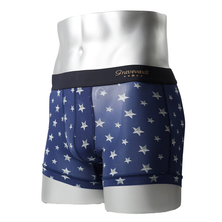 グレイブボールト：STAR STUDS ボクサーパンツ (ネイビー)[ボクサーパンツ/ 男性下着/ メンズインナー/人気ブランド/おすすめギフト/誕生日プレゼント/メンズファッション]