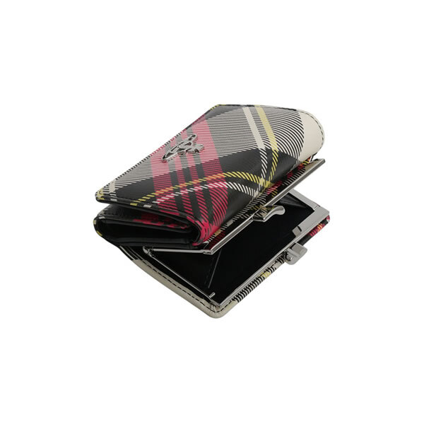 ヴィヴィアンウエストウッド VIVIENNE WESTWOOD 三つ折り財布 折り畳み SMALL FRAME WALLET 51010018-s0012 O101 NEW EXHIBITION TARTAN