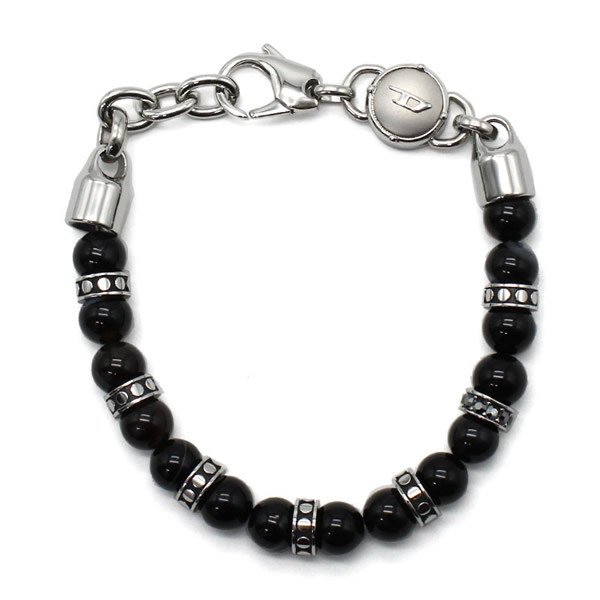ディーゼル ブレスレット DIESEL DX1163040 BRACERET アクセサリー メンズ ブラック シルバー