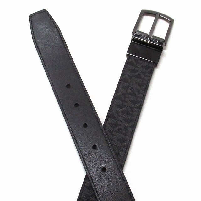 MICHAEL KORS マイケルコース アウトレット MK シグネチャー リバーシブル メンズ ベルト 36F5TBLY3B BLK