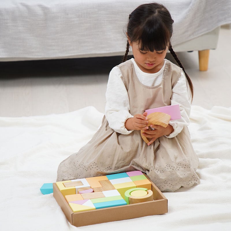 積み木 SOUNDブロックス Large シャーベットカラー | 誕生日プレゼント   1歳 1歳半 2歳 女の子 男の子 名入れ 誕生日 プレゼント おもちゃ 木のおもちゃ 木製玩具 木製 知育玩具 誕生日 クリスマス プレゼント 入園祝い ギフト ベビーギフト エデュテ